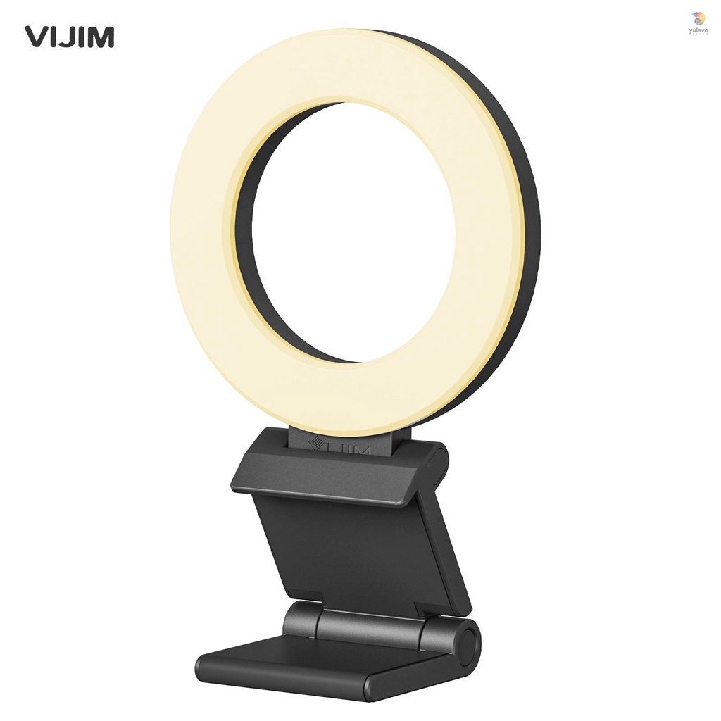 Vòng Đèn LED VIJIM CL07 4 Inch 3 Chế Độ Sáng 3000K-8000K Cổng USB Hỗ Trợ Họp Trực Tuyến / Phát Trực Tuyến