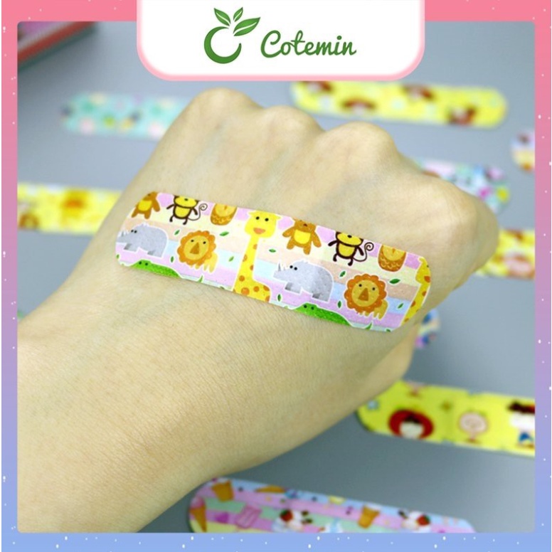 Hộp 100 băng gạc y tế họa tiết dễ thương