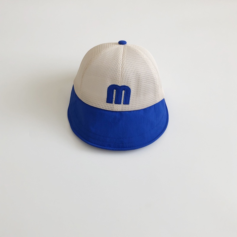 Nón Tai Bèo Vành Rộng Phối Lưới In Chữ Thời Trang Mùa Hè Cho Bé