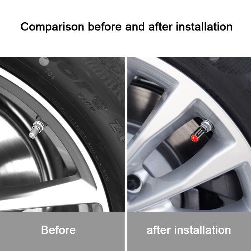 Set 4 Nắp Van Bánh Xe Hơi Toyota Chevrolet