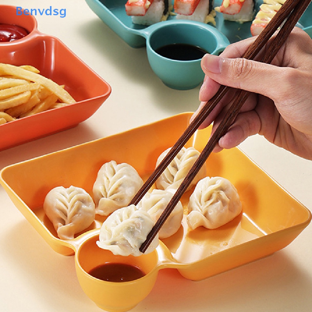 Benvdsg &gt; Đĩa Vuông Đựng Bánh Bao / Nước Sốt / Món Ăn Vặt Tiết Kiệm Không Gian