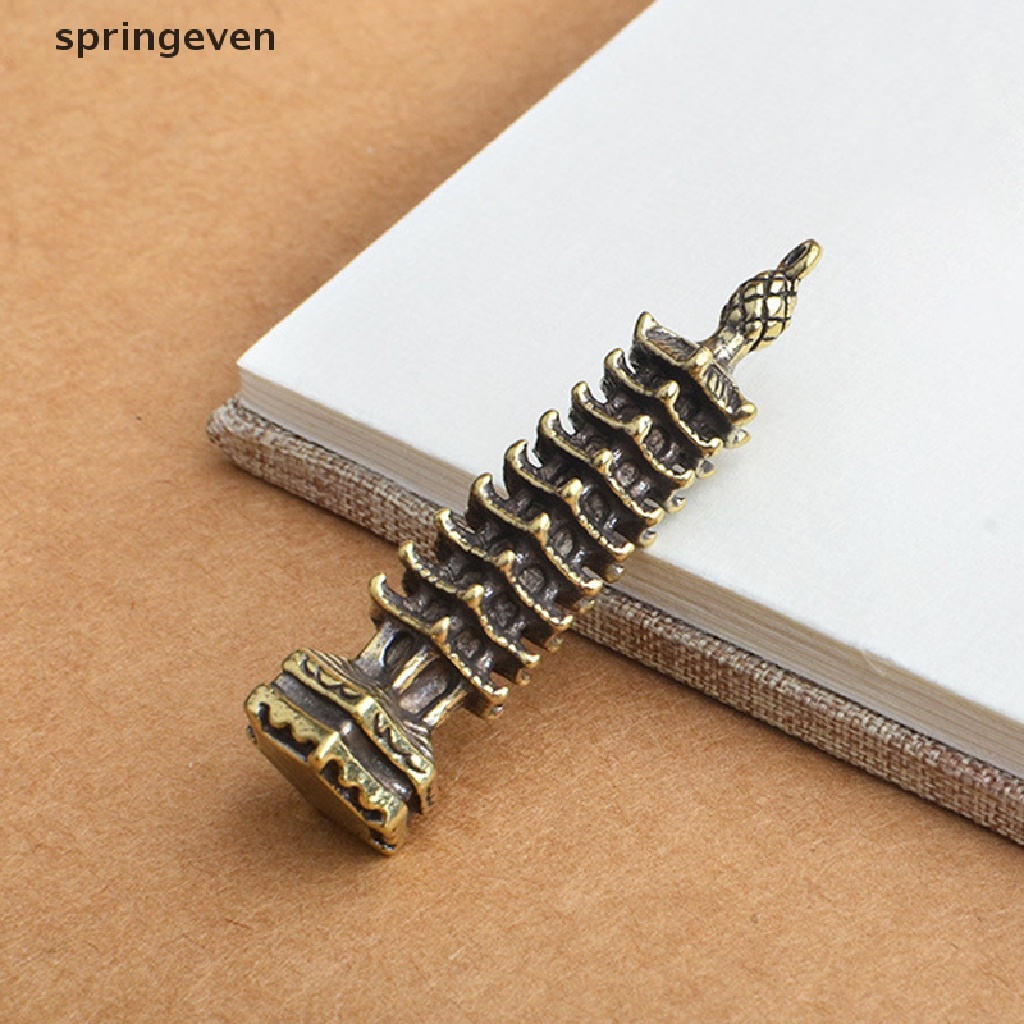 Springeven Mặt Dây Chuyền Hình Tháp Cicada Truyền Thống Trung Quốc Chín Tấc Bằng Đồng Thau Giúp Học Tập