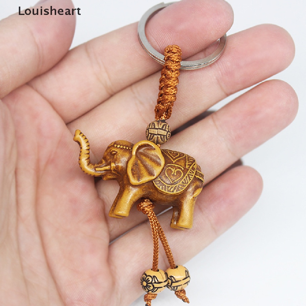 Móc Khóa Hình Chú Voi 3D Dễ Thương