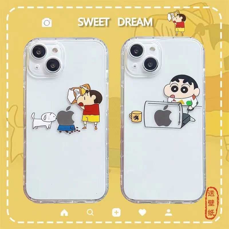 ✅Ốp Điện Thoại In Hình Cậu Bé Bút Chì Shin-Chan Dễ Thương Cho Iphone 14 Promax Xiaobai 14121311Ốp Điện Thoại Trong Suốt / Unsll Chất Lượng Cao