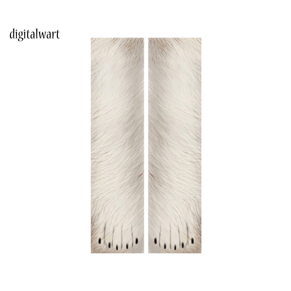 Kỹ Thuật Số| Vớ Cotton Đàn Hồi In Hình Bàn Chân Động Vật 3D Unisex Cho Người Lớn Trẻ Em