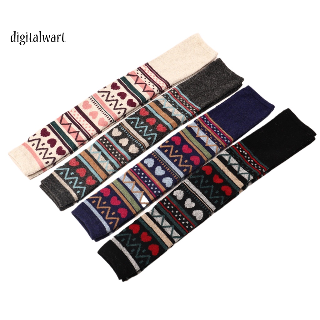 Kỹ Thuật Số| 1 Đôi Tất Chân Giữ Ấm Họa Tiết Độc Đáo Cho Nữ