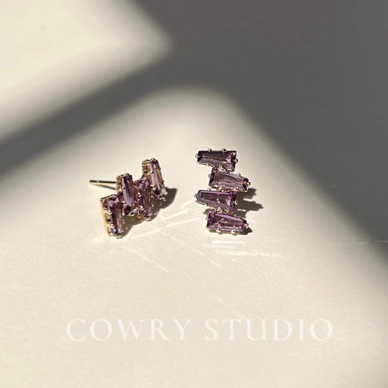 Bông Tai Mạ Bạc 925 Đính Đá Sang Trọng Phong Cách Pháp Thời Trang 2023 Cho Nữ