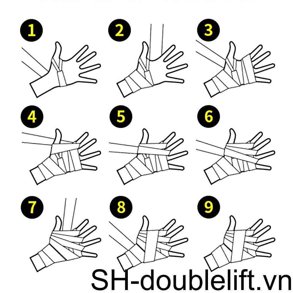 Băng Quấn Tay Vải Cotton Co Giãn Thấm Hút Mồ Hôi Tốt Chuyên Dùng Tập Boxing