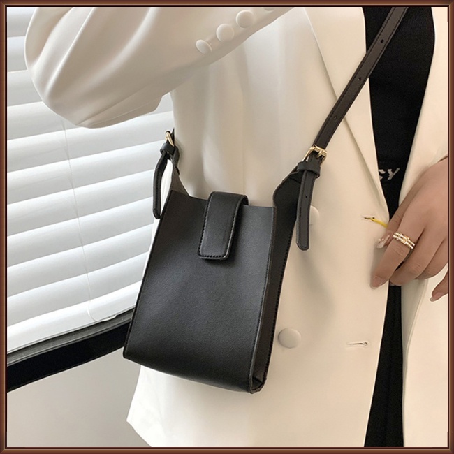 Túi Da Đeo Chéo Mini Đựng Điện Thoại Phong Cách Retro Thời Trang Cho Nữ