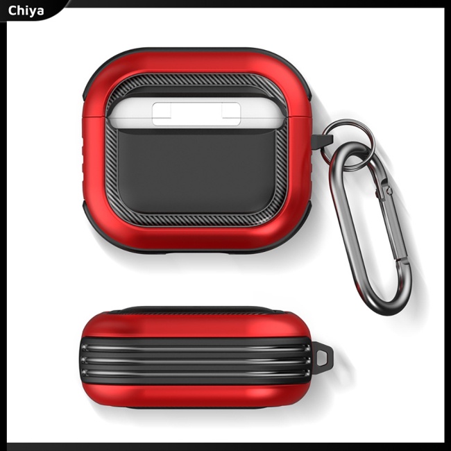 Vỏ Bảo Vệ Hộp Sạc Tai Nghe Airpods3 Không Dây Chống Bụi Chống Trầy Kèm Móc Khóa