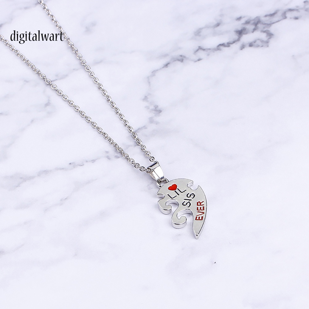 Kỹ Thuật Số| Set 2 Vòng cổ MặT HìNh TráI Tim KhắC Chữ ThờI Trang Cho Nữ