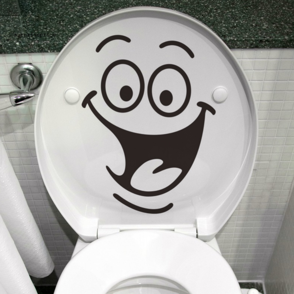 Sticker PVC Dán Tường Tự Dính Hình Mặt Cười Vui Nhộn Trang Trí Nhà Cửa