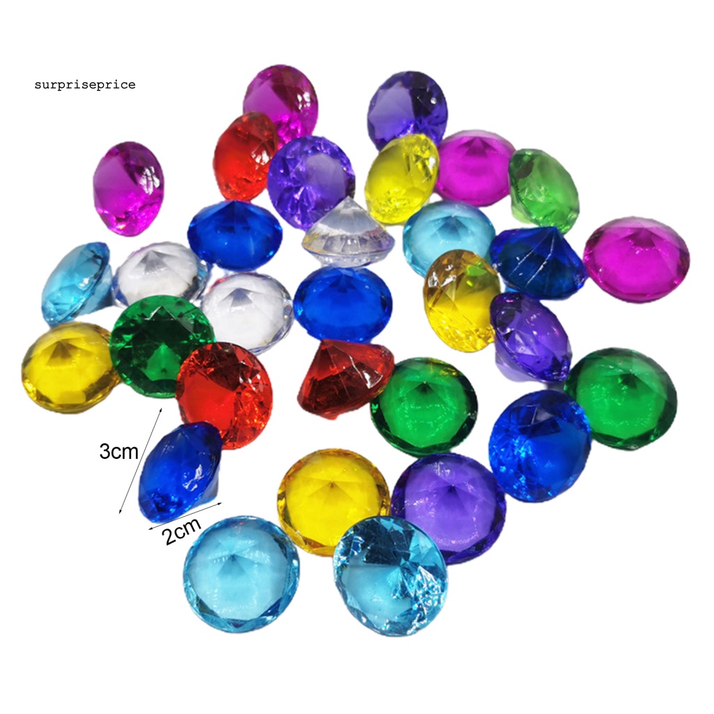 Túi 500g Hạt Kim Cương Giả Bằng Acrylic Dùng Làm Trang Sức