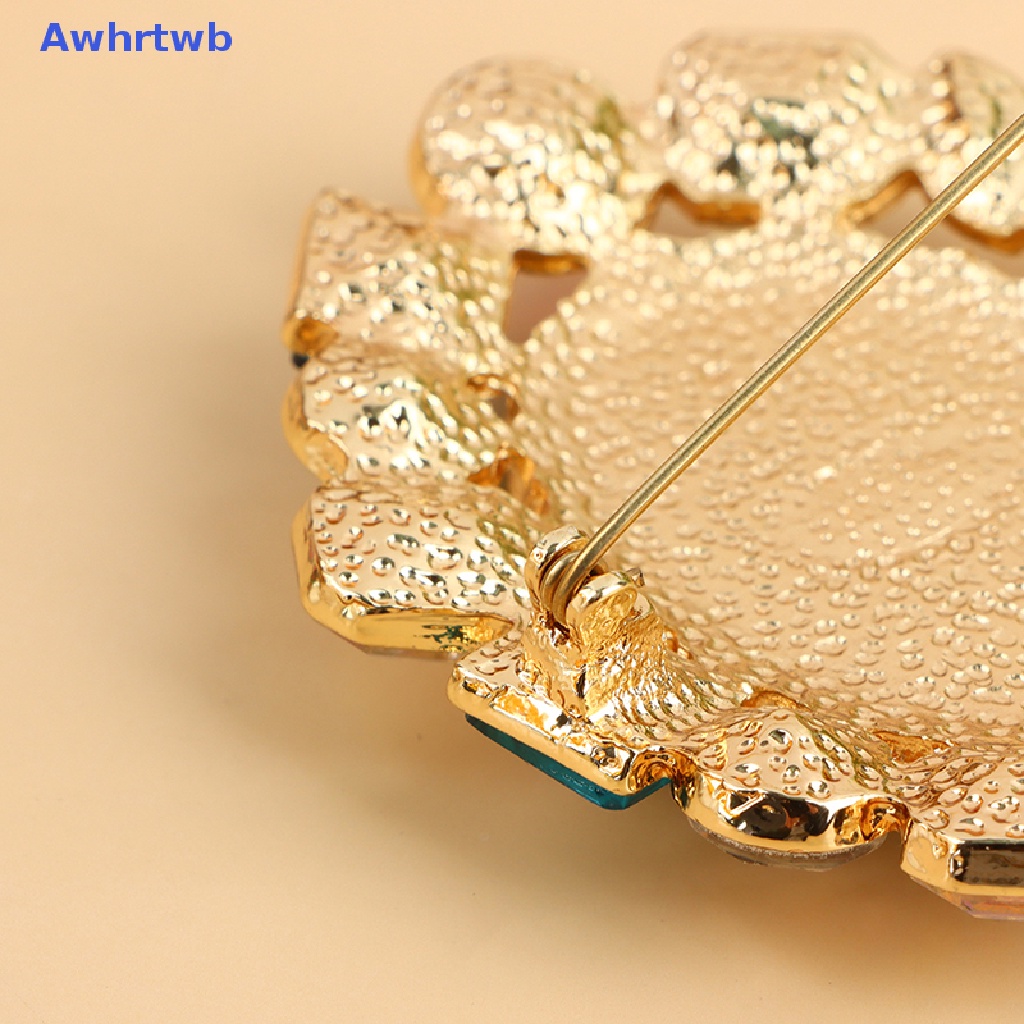 Ghim Cài Áo Hình Oval Đính Đá Thời Trang Cho Nữ Mới