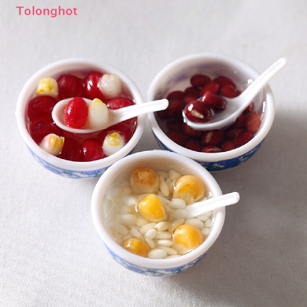 Bát Ăn Tráng Miệng Mini Tỉ Lệ 1: 6 Dùng Trang Trí Nhà Búp Bê