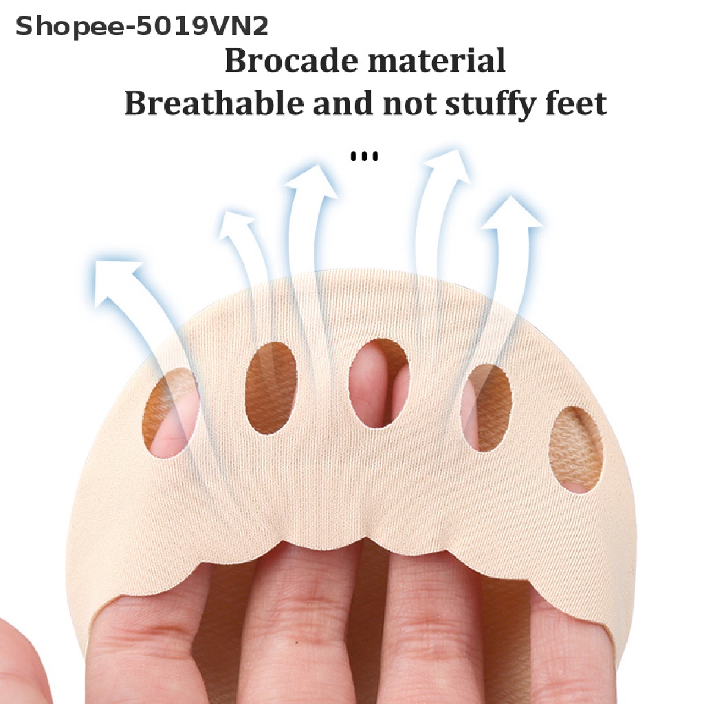 1 Cặp Đệm Lót Giày Cao Gót Nửa Bàn Chân Chống Sốc Họa Tiết Ren Gợn Sóng