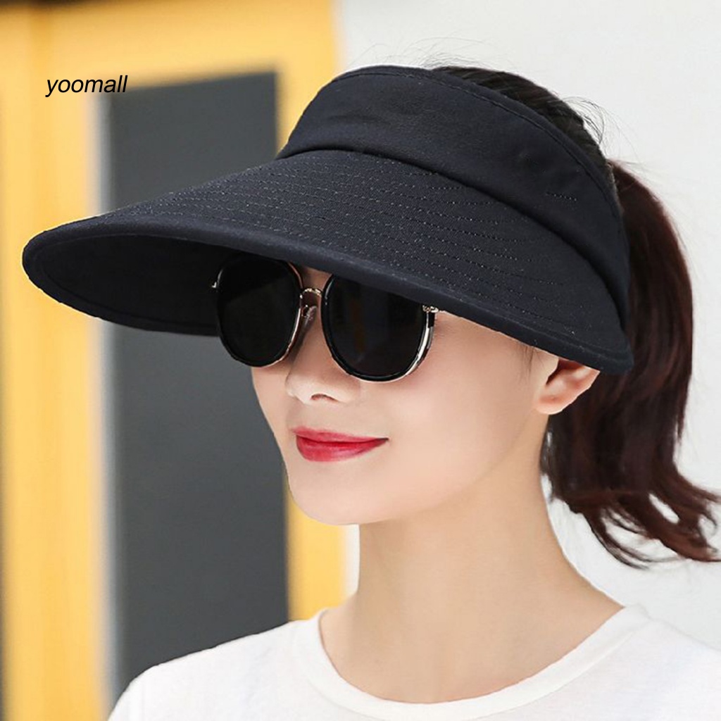 Mũ Rộng Vành Chống Nắng / Tia UV Chất Liệu Polyester Có Thể Gấp Gọn Tiện Dụng Mang Theo Du Lịch Cắm Trại