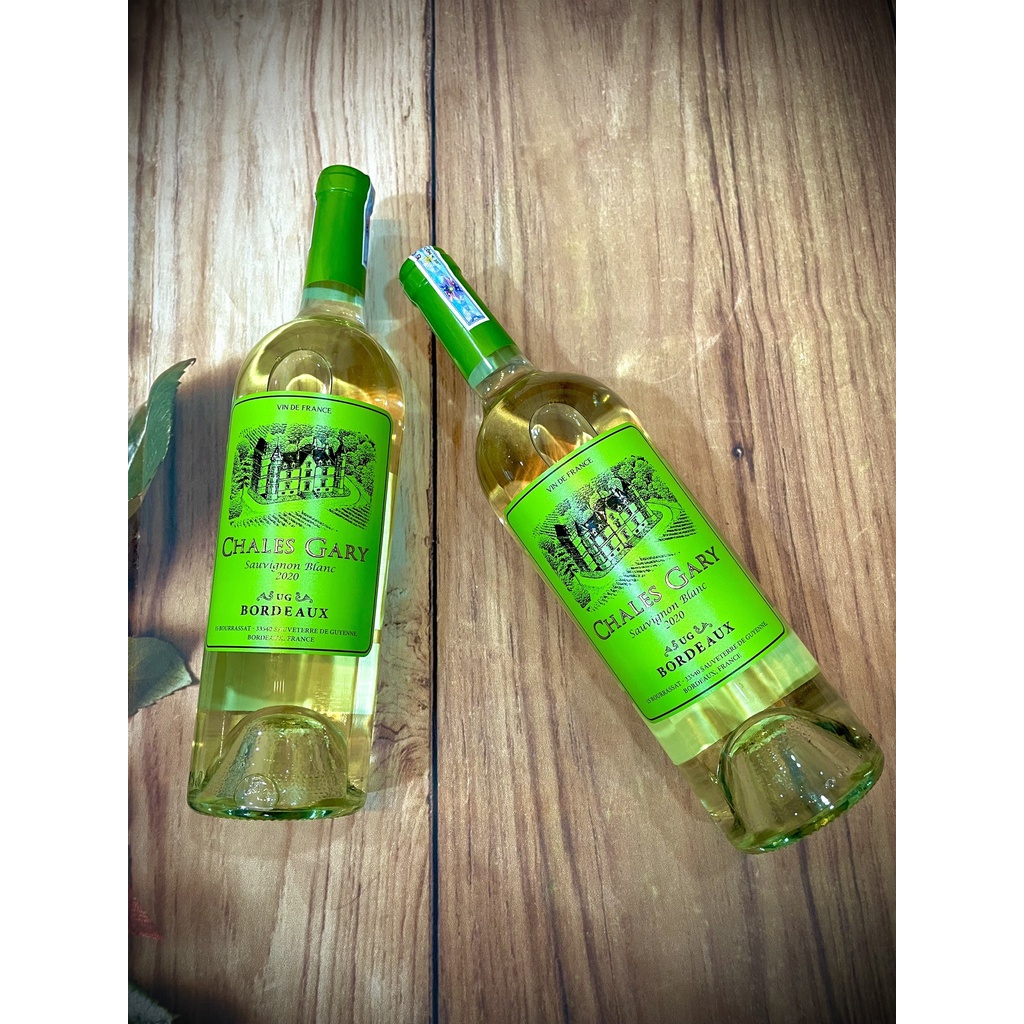 Vang Pháp Chales Gary Sauvignon Blanc - vang trắng nhập khẩu chính hãng
