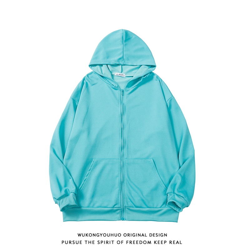 Áo Khoác Bóng Chày Có Nón Màu Sắc Đơn Giản Phong Cách Hàn Quốc