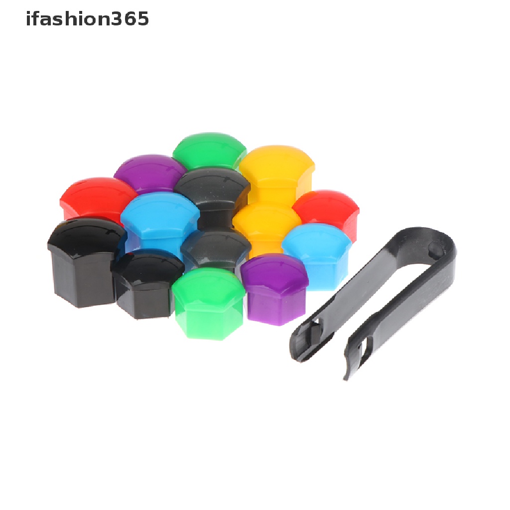 Set 20 Nắp Đậy Trục Bánh Xe Hơi 17 / 19mm + Dụng Cụ Tháo Gỡ Tiện Lợi