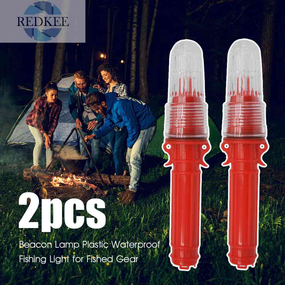 Bộ 2 Đèn Pin Chống Thấm Nước Nhỏ Gọn Tiện Dụng Cho Bánh Răng Câu Cá
