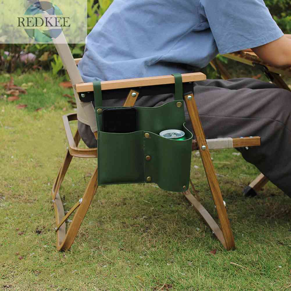 Túi Da PU Đựng Điện Thoại Gắn Tay Vịn Ghế Ngồi Câu Cá / Cắm Trại Tiện Lợi