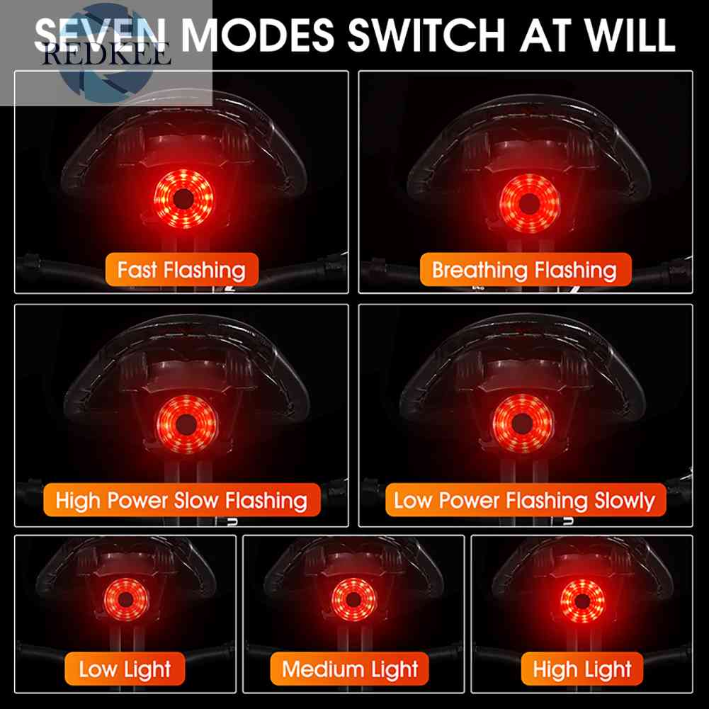 Đèn LED Sạc USB Độ Sáng Cao Cho Xe Đạp