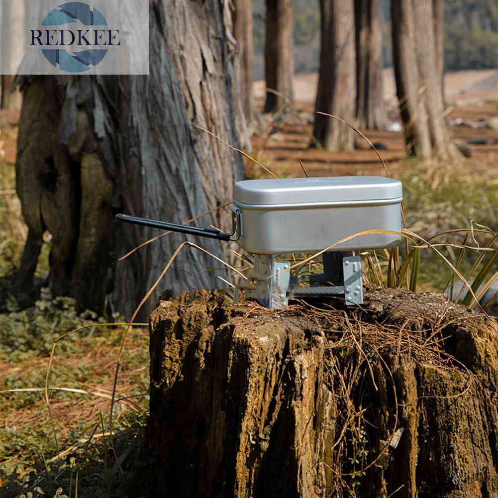 Hộp Đựng Thức Ăn Trưa 650ml Bằng Hợp Kim Nhôm Tiện Dụng Mang Theo Du Lịch Cắm Trại