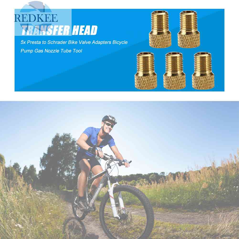 Set 5 Đầu Nối Van Bơm Hơi Xe Đạp