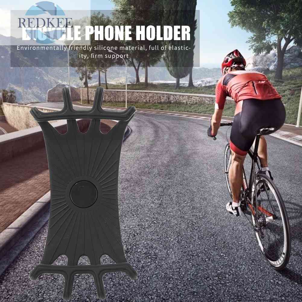 Giá Đỡ Điện Thoại Bằng Silicone Gắn Tay Lái Xe Đạp