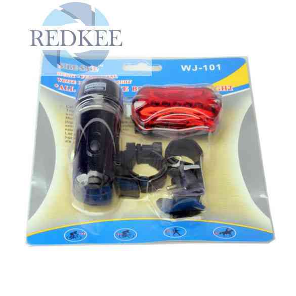 (MớI) Bộ ĐèN Pha Trước Sau 5 LED Cho Xe ĐạP