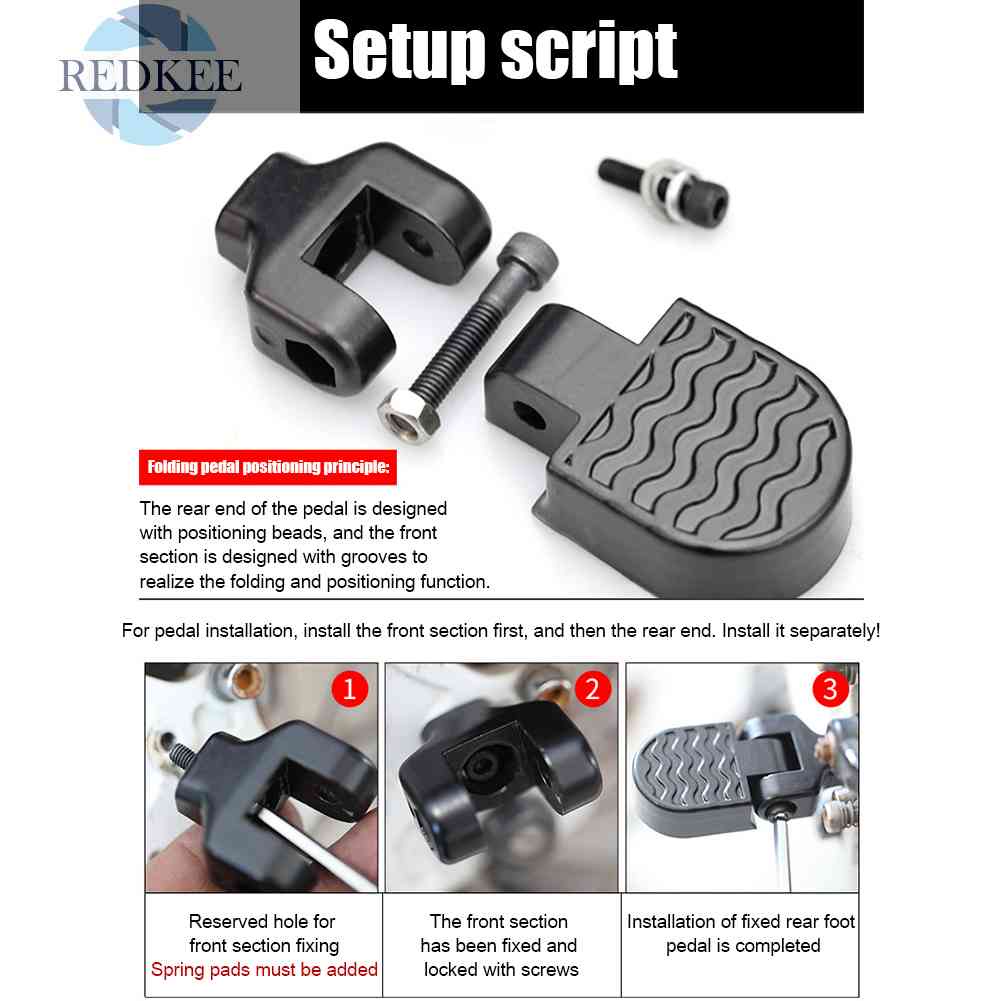 Bàn Đạp Để Chân Phía Sau Cho Xe Đạp Leo Núi Màu Đen