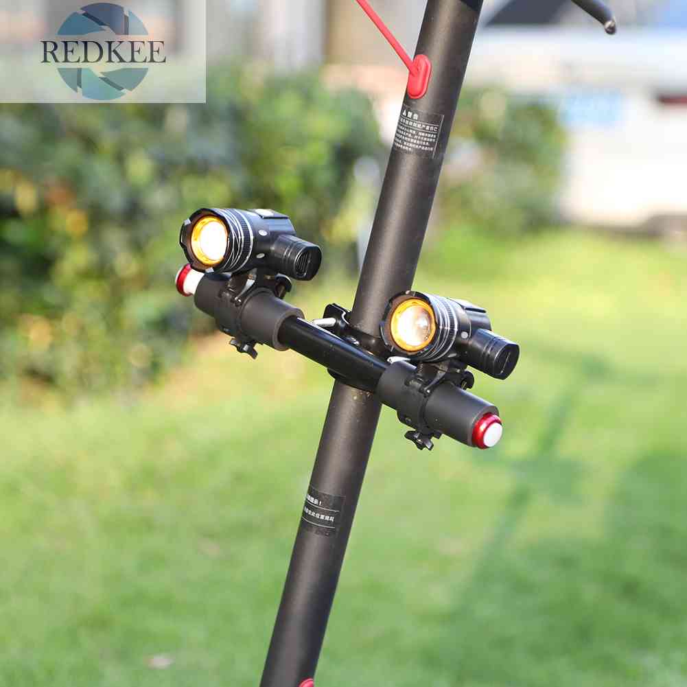 Đèn Pha LED Sạc USB Có Thể Điều Chỉnh Gắn Tay Lái Xe Scooter Điện