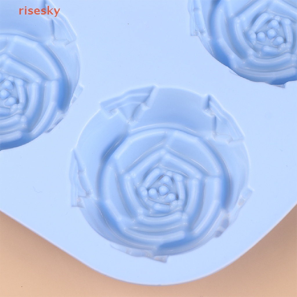 1 Khuôn Silicone Làm Kem / Xà Phòng / Sô Cô La 6 Ô Hình Bông Hoa
