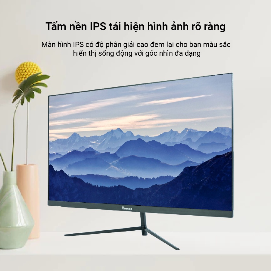 Màn hình máy tính Tomko T2721F FHD 27 inch Full 3 viền IPS 75Hz (HDMI+VGA+DC)- siêu rẻ siêu chất lượng - Hàng chính hãng