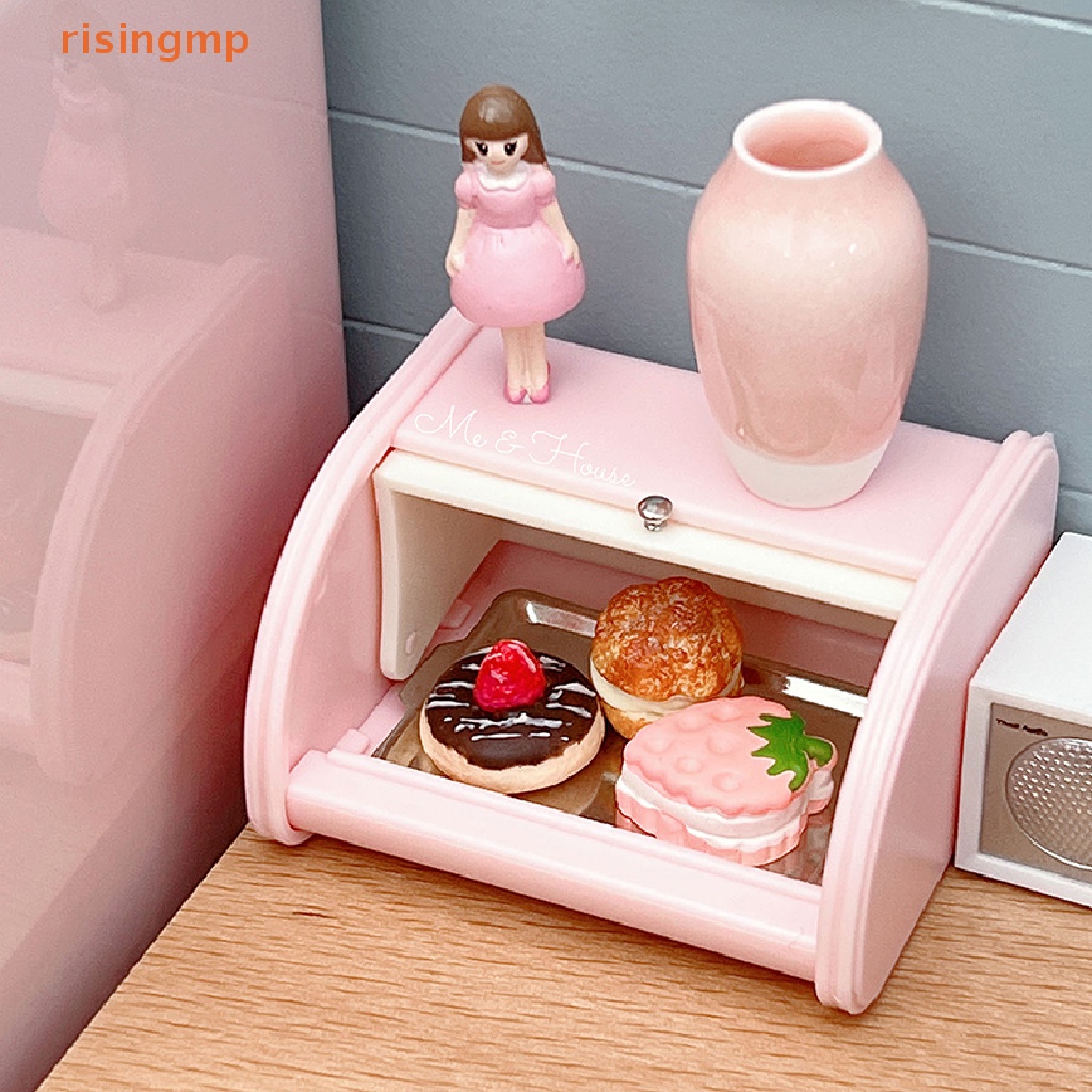 Mô Hình Hộp Bánh Mì Mini Bằng Nhựa Tỉ Lệ 1: 6 Dùng Trang Trí Nhà Búp Bê