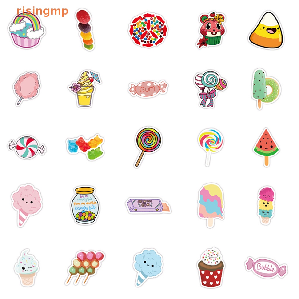 Set 50 Miếng Dán Graffiti Nhiều Màu Sắc Dùng Trang Trí Vali Du Lịch