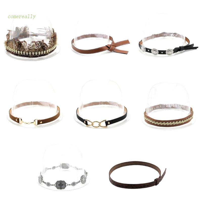 Comereally Mũ Cao Bồi Cao Bồi Phương Tây Bằng Da Có Dây Thắt Lưng Cho Nam