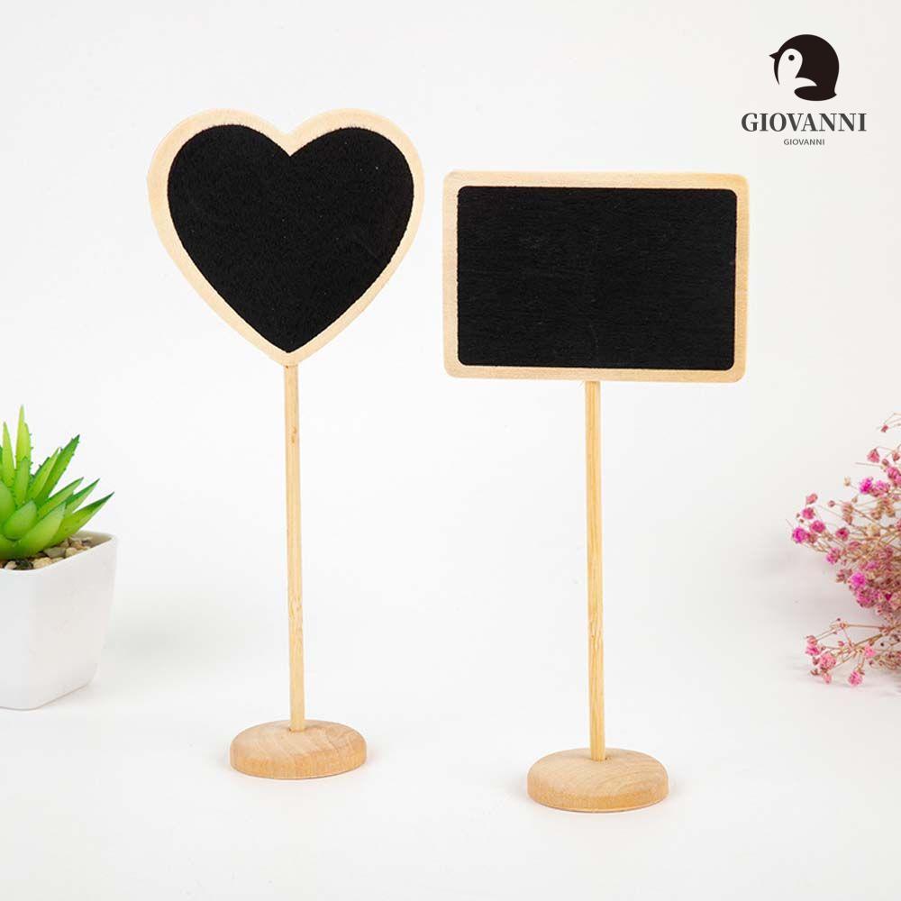 Set 10 Bảng Đen Nhỏ Ghi Chú Kèm Giá Đỡ Để Bàn Trang Trí Tiệc