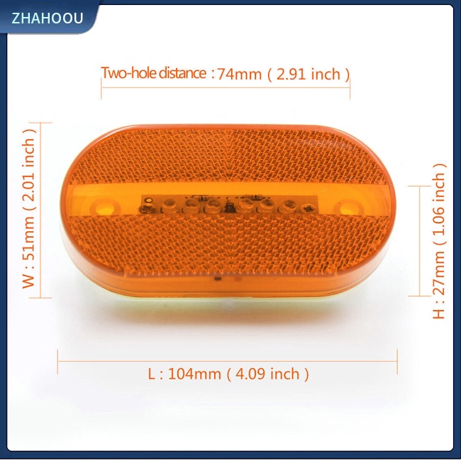 ☃Nhà Cửa☃ 1 Cặp Đèn Tín Hiệu 12v 6led Chất Lượng Cao Dành Cho Xe Hơi