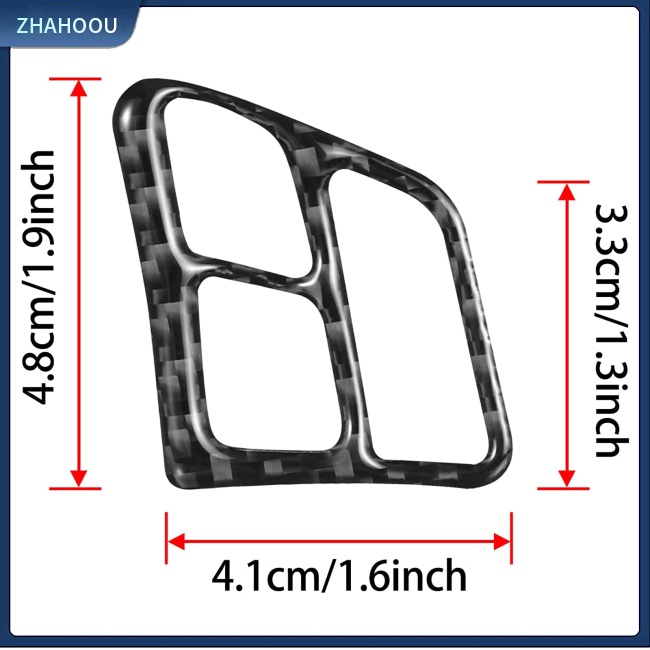 ☃Nhà Cửa☃ Bộ 2 Miếng Dán Khung Vô Lăng Xe Hơi Bmw E90 Old 3 Series Bằng Sợi Carbon