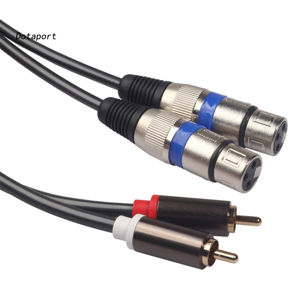 Dây Cáp Chuyển Đổi Tín Hiệu Âm Thanh RCA Kép Dài 1.5m Chuyên Nghiệp