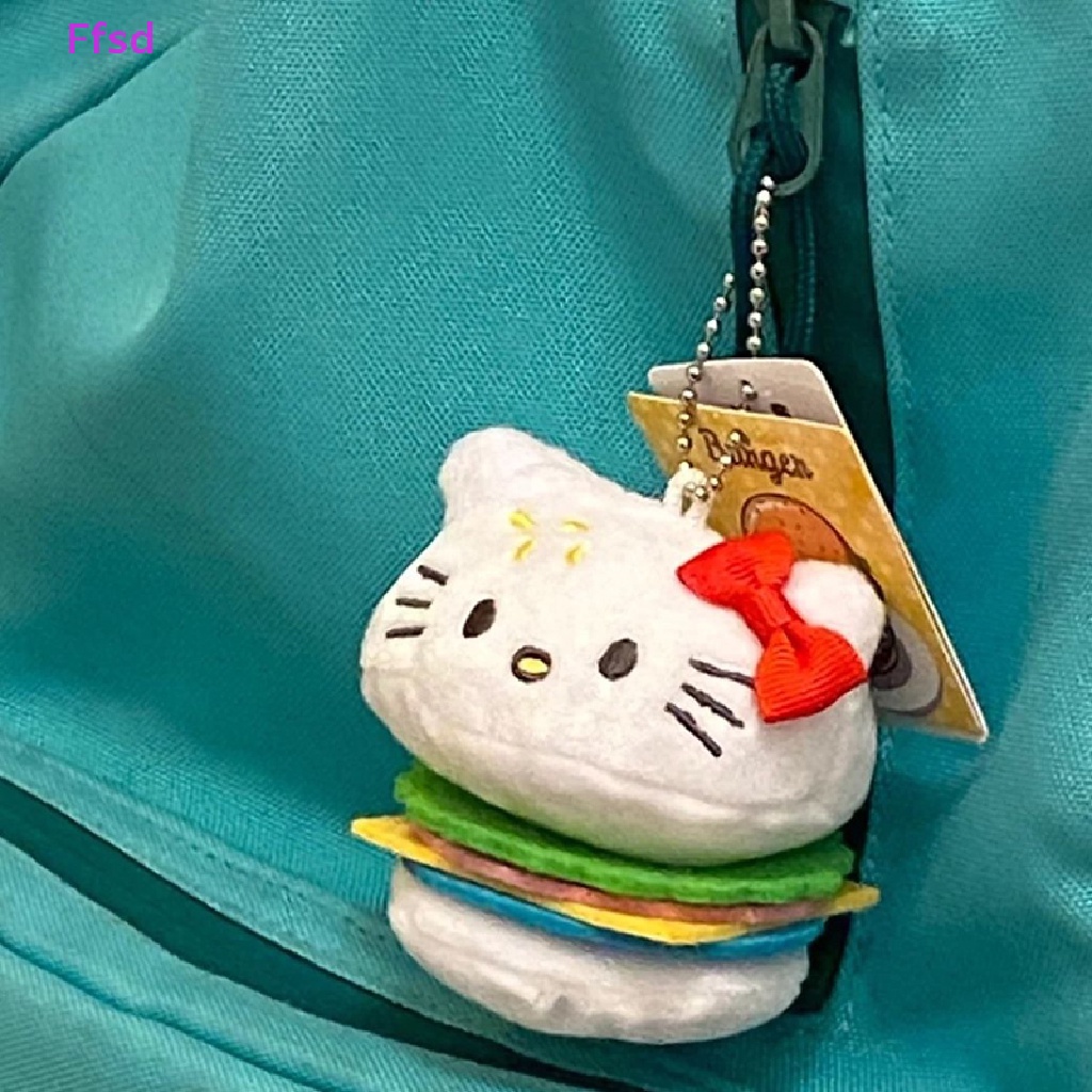 {Ffsd} Móc Khóa Hình Chú Mèo Nhồi Bông Dễ Thương Dành Cho Bé Gái