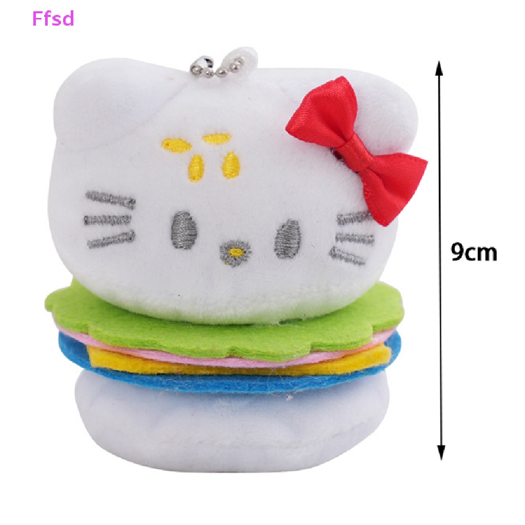 {Ffsd} Móc Khóa Hình Chú Mèo Nhồi Bông Dễ Thương Dành Cho Bé Gái