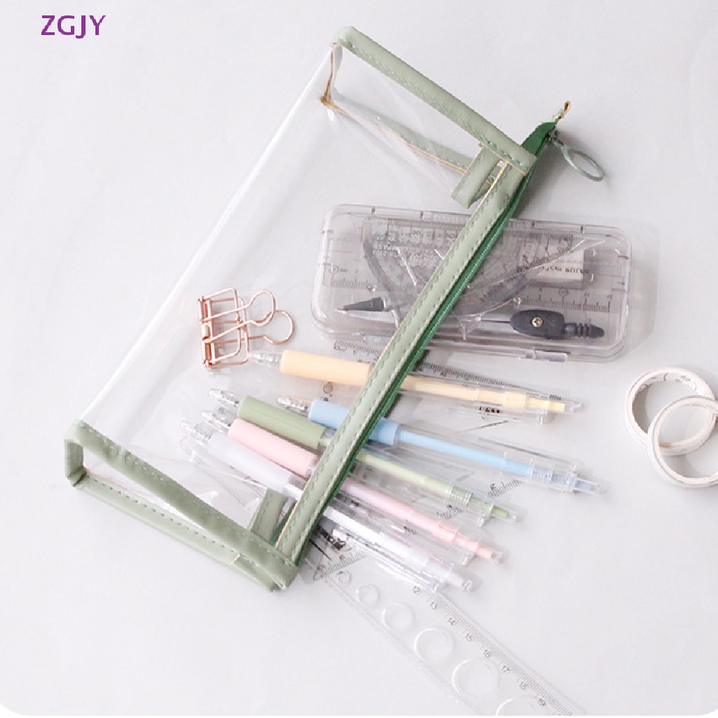 Túi Đựng Bút Bằng PVC Trong Suốt Chống Thấm Nước Dễ Thương Mới