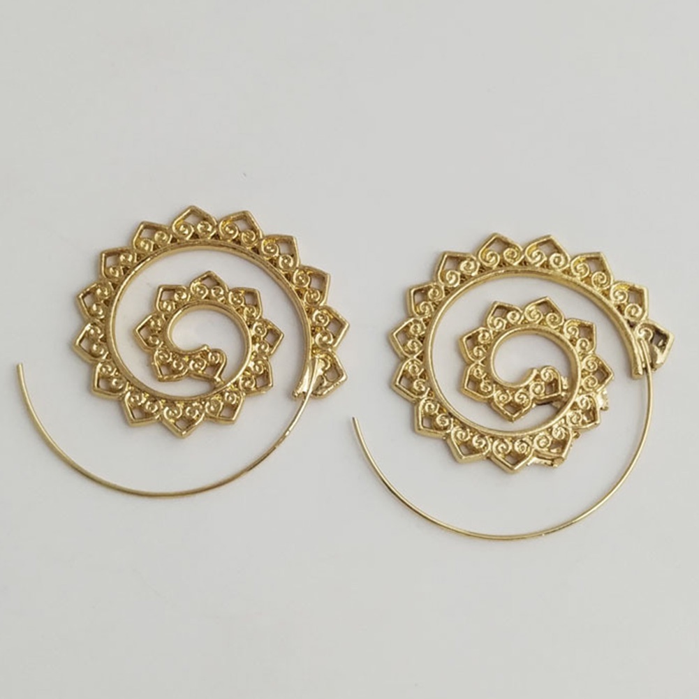 Đôi Khuyên Tai HìNh BáNh Răng TráI Tim XoắN ỐC ThờI Trang Cho Nữ