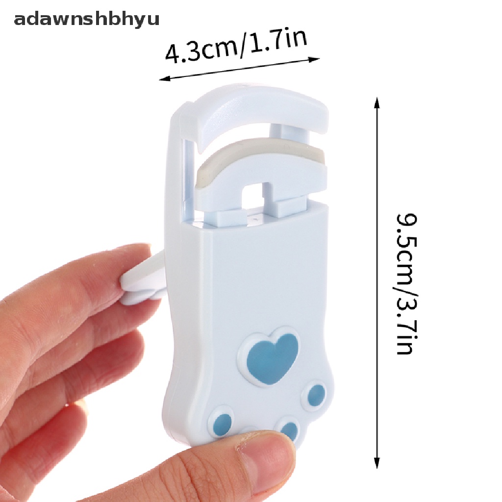 1 Bộ Dụng Cụ Uốn Cong Lông Mi Bằng Nhựa Hình Chân Mèo Mini Dễ Thương