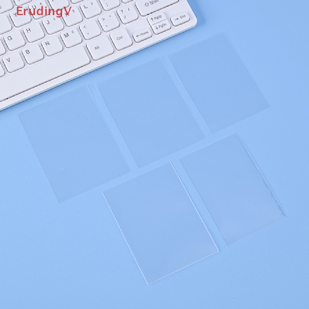 Set 50 Tấm Phim Dán Bảo Vệ Thẻ Album Ảnh Kích Thước 3 Inch Trong Suốt Không Axit
