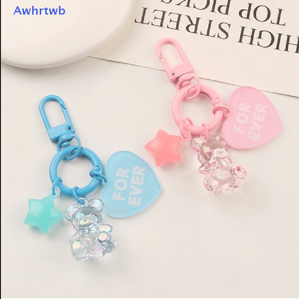 Móc Khóa Hình Gấu Gummy Màu Kẹo Ngọt Dễ Thương Mới