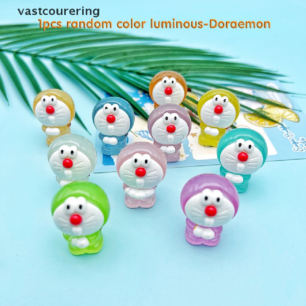 1 Đồ trang trí Nhân Vật Hoạt Hình Mini Bằng Nhựa Resin Phát Sáng DIY